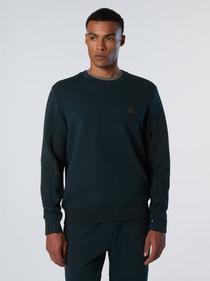 North Sails Sweatshirt Scuba-stof met ronde hals