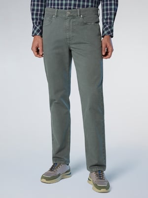 North Sails Broek Broken twill met 5-pocketstijl