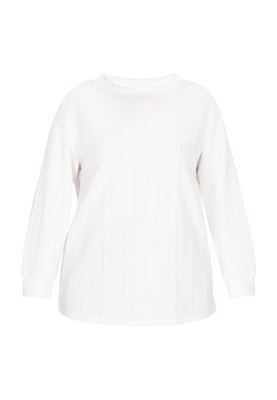 usha Plussize sweatshirt vrouwen wit