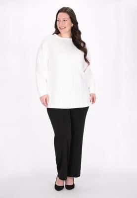 usha Plussize sweatshirt vrouwen wit