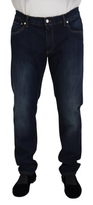 Rechtafsnijdende Donker Gewassen Jeans