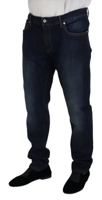 Rechtafsnijdende Donker Gewassen Jeans