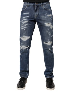 Versleten Denim Jeans