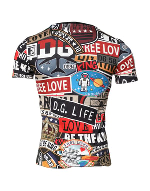 Collage Patchwork Grafische T-shirt