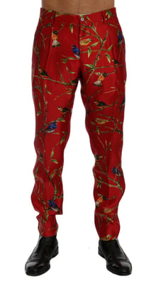 Vogeldruk Zijde Broek