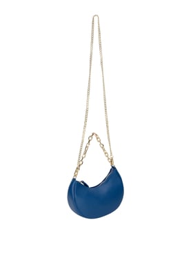 FELIPA Leren schoudertas Dames Elektrisch blauw