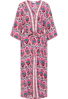IZIA Kimono Dames Roze Veelkleurig