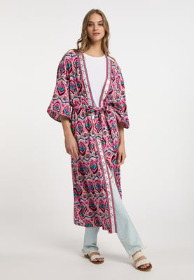 IZIA Kimono Dames Roze Veelkleurig