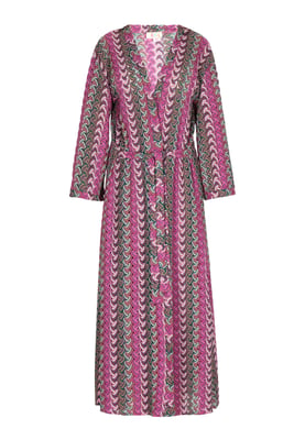 IZIA Kimono Dames Roze Veelkleurig