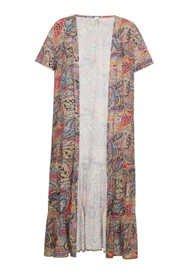 usha Kimono Dames Navy Veelkleurig