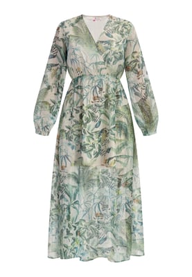 IZIA Maxi-jurk met lange mouwen Dames Jungle-print