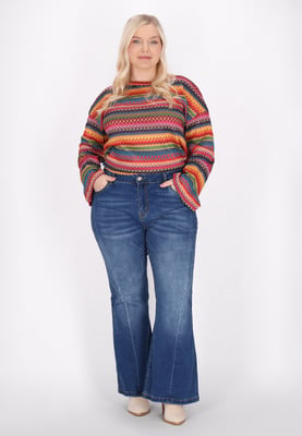 IZIA Plussize broek vrouwen donkerblauw