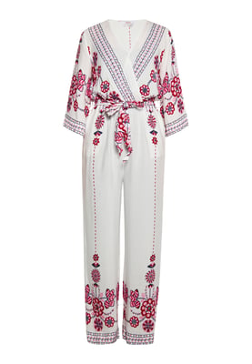 usha Jumpsuit Dames Wit Veelkleurig