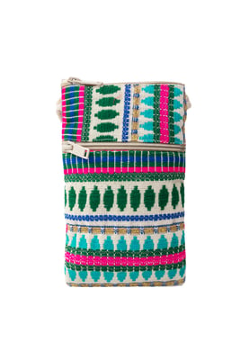 IZIA Telefoontas Dames Groen Veelkleurig