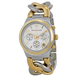 Michael Kors Dameshorloge Kwarts Zilver & Goud