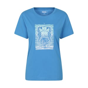 Mountain Warehouse Dames Zeepaard Relaxed Fit T-Shirt (Blauw)