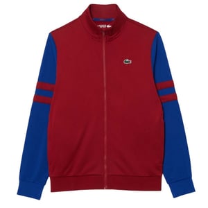 Lacoste Heren Interlock Stretch Track Jacket met rits (Rood)