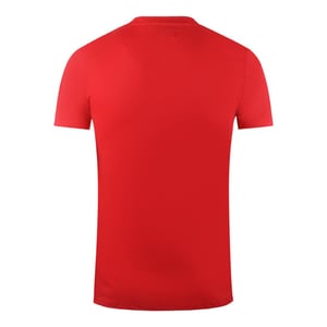 Aquascutum Heren Londen Aldis Logo T-Shirt (Rood)