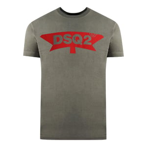 DSquared2 Heren Vet Logo T-Shirt (Grijs)