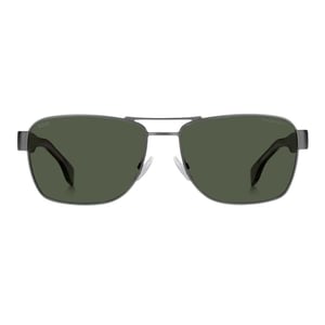 Hugo Boss Matte zonnebril voor volwassenen (Donker Ruthenium/Havana/Groen)