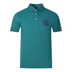 Aquascutum Volwassen Unisex Aldis London Logo Poloshirt (Zeegroen)