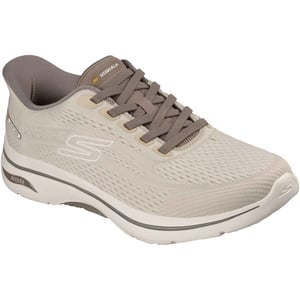 Skechers GO WALK Arch Fit 2.0 Percy Textiel Heren Tan Standaard Sneakers