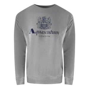 Aquascutum Mannen London Logo Crew Neck Trainingsoutfit Set (Grijs)