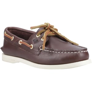 Sperry Authentieke 2 Eye Leren Dames Bruine Standaard Boootschoenen