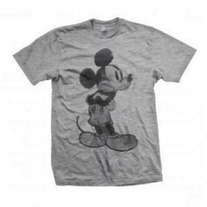 Disney Unisex volwassen Mickey Mouse schets T-shirt (Grijs)