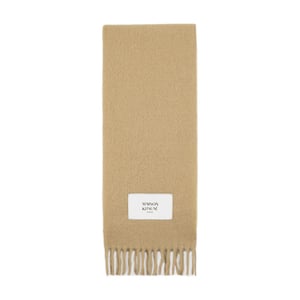 Accessoires Maison Kitsune Baby Alpaca Sjaal in Beige
