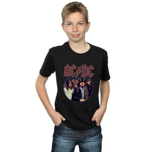 AC/DC Jongens Highway To Hell Cirkel T-Shirt (Zwart)
