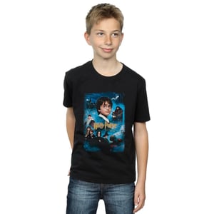 Harry Potter Jongens Steen der Wijzen T-Shirt (Zwart)