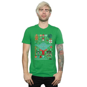 Star Wars Heren Yoda Kerstmis T-Shirt (Iers Groen)
