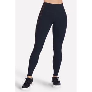 Skechers Performance GO WALK Cheetah Legging Nylon Dames Bruine Sportleggingen