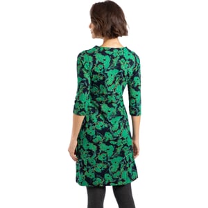 Weird Fish Dames/Dames Shafika Bedrukte Jersey Midi-jurk (Nachtblauw)