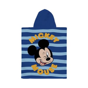 Disney Kinder/Kids Mickey Mouse Streep Handdoek met kap (Veelkleurig)