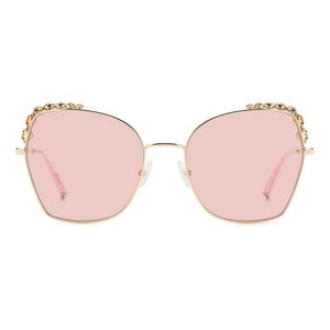 Ch8001 Kattenoog Zonnebril Roze Lensen