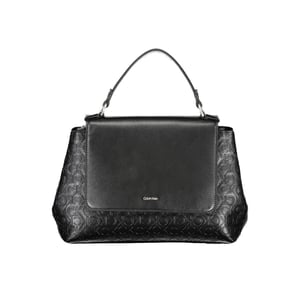 Monogram Schoudertas Zwarte Leren Handtas