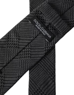 Grijze Glen Plaid Stropdas Kra3328