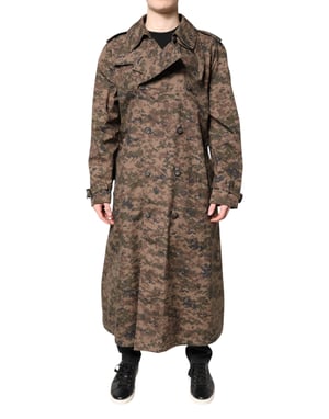 Langline Camo Trenchcoat