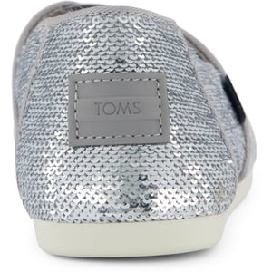 TOMS Alpargata Sequins Textiel Dames Zilveren Espadrilles