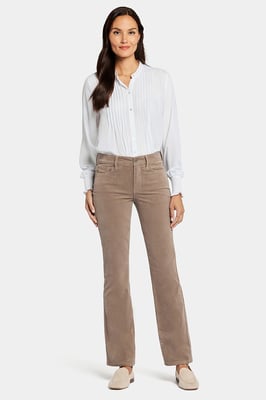 Marilyn Rechte Corduroy Broek Lichtbruin | Saddlewood