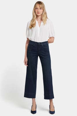 Teresa Wijde Been Enkel Jeans | Obsidiaan Blauw