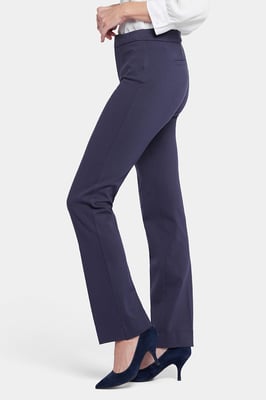 Slimme Broek in Ponte Knit | Oxford Marineblauw