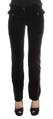 Fluweel broek casual stijl