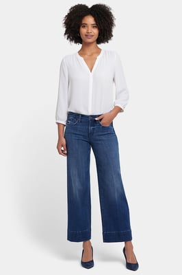 Teresa Wijde Pijpen Enkellange Jeans | Maanlicht