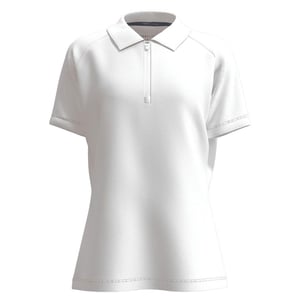 Forelson Dames/Dames Blockley Zip Neck Poloshirt (Wit)