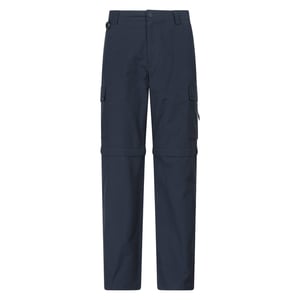 Mountain Warehouse Heren Rydal Zip-Off wandelbroek (Marine)