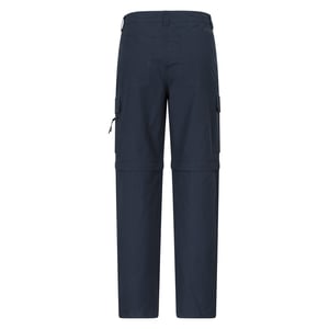 Mountain Warehouse Heren Rydal Zip-Off wandelbroek (Marine)
