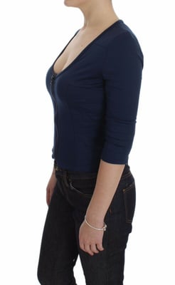 Exte Zipup Blouse Driekwart Mouwen